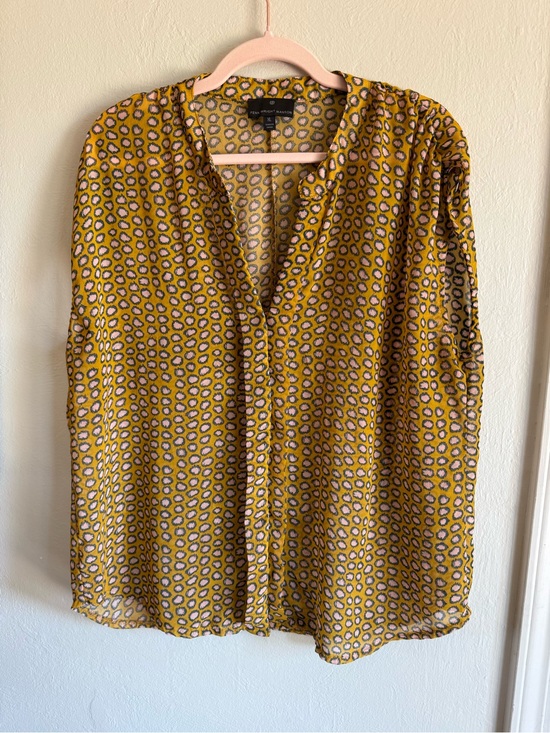 Fenn Wright Manson Tops - Finn Wright Mason XL Animal Print Sheer Blouse.